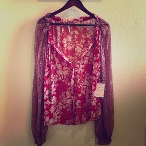 Free People bohemian Blouse